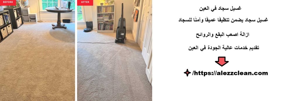 غسيل سجاد في العين
